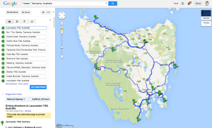 Anni & Andrew's Map o' Tassie